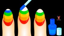 Learn Colors with Surprise Nail Arts, Colours to Children Kids Toddlers, Nail Polish Learn