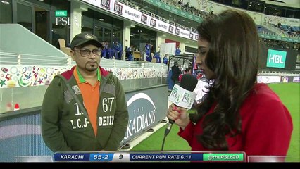 PSL 2017 Match 4- Islamabad United v Lahore Qlandars - Pepsi Catch A Crore Winner Interview