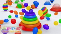 3D del arco iris de la Rosquilla de la Montaña Huevos Sorpresa de la Bola de Aprender los Colores para los Niños pequeños, los Niños y Preschoo