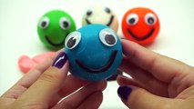 Play and Learn Colours with Playdough Glitter Sparkle Smiley Face with Sanrio Molds Fun & Creative