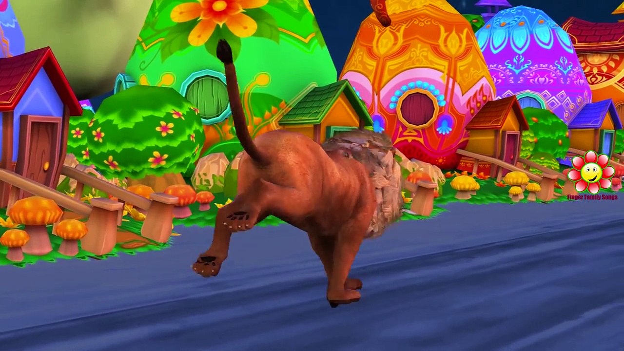 Dinosurs Vs Lion, Gorilla, Elephant Finger Family | Dinosaurs Vs Animals Cartoons For Chil