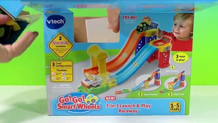 VTech Go! Go! Smart Wheels Ultimate RC Speedway Toy Review! Gogo raceway toy cars review