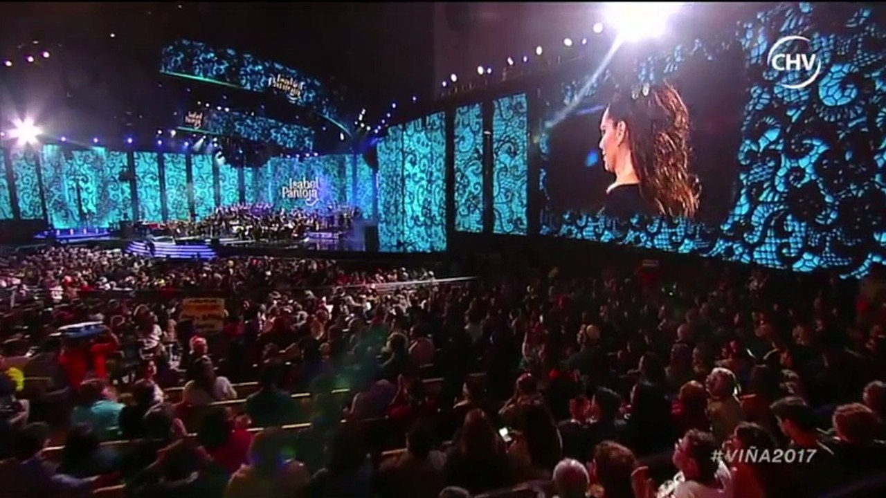 Enfado Isabel Pantoja en Viña del Mar 2017
