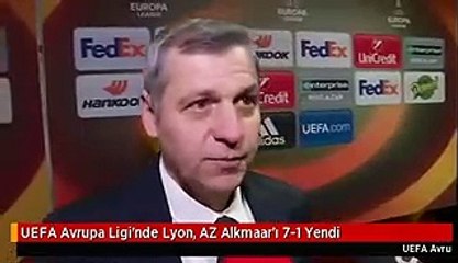 UEFA Avrupa Ligi'nde Lyon, AZ Alkmaar'ı 7-1 Yendi