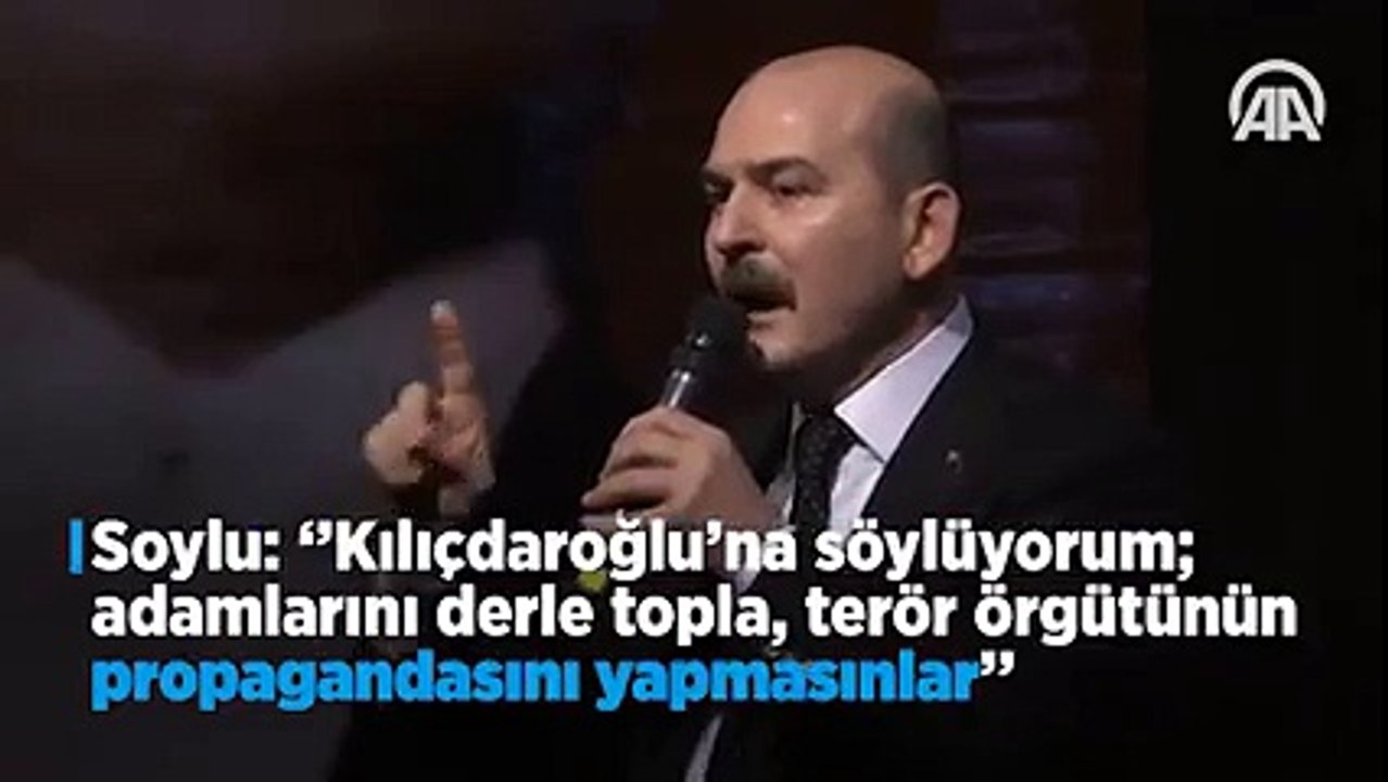 SÜLEYMAN SOYLU KILIÇDAROĞLUNU BAĞIRA BAĞIRA BÖYLE UYARDI..