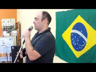 (1) Alexandre Jazara com recado e homenagem no Café com Poesia - 88º Edição - 26-11-2016
