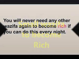 Small wazifa to become Rich