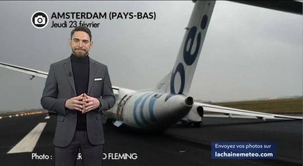 Tempête : atterrissage raté aux Pays-Bas