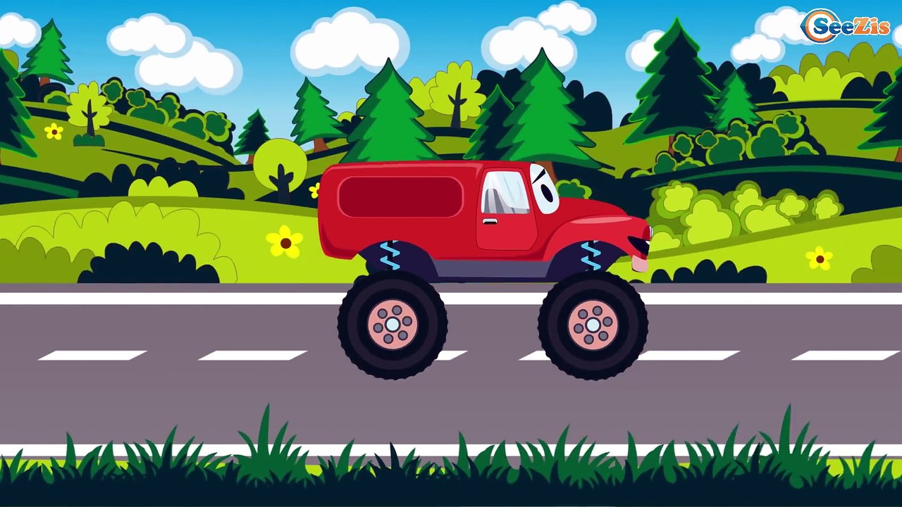 Caricaturas de carros - Coche de policía - Carros infantiles - Carritos para niños