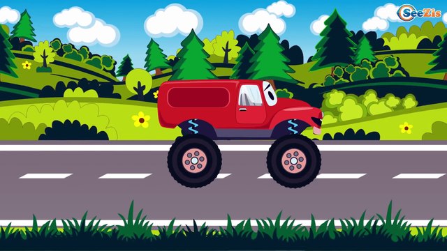 Caricaturas de carros - Coche de policía - Carros infantiles - Carritos para niños