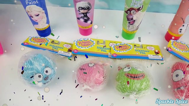 Learn COLORS with Yo Gabba Gabba Frozen Bath Paint Paw Patrol Squishy Pal Bathtime Toys, O