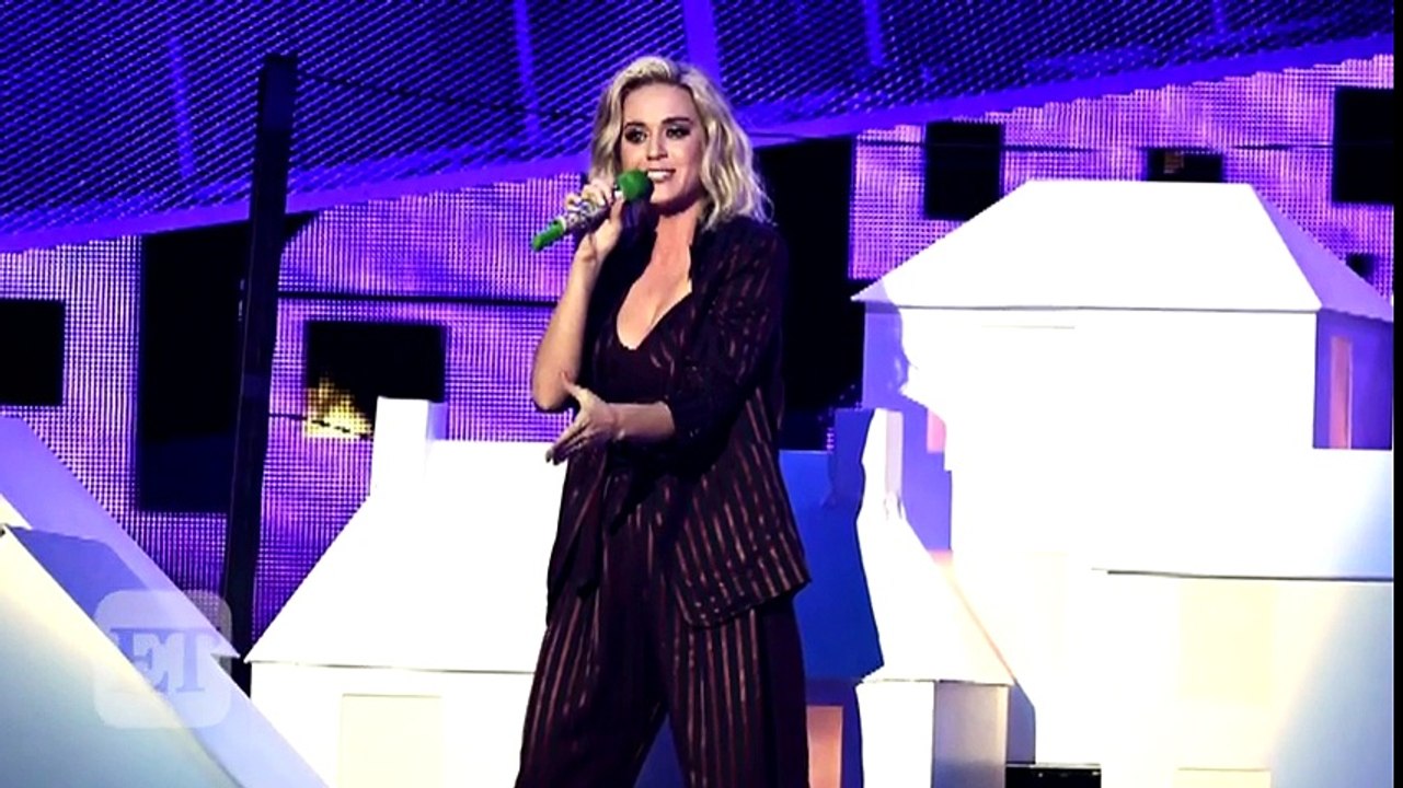 Katy Perry's Back-Up Dancer Tumbles Off Stage During 2017 BRIT Awards