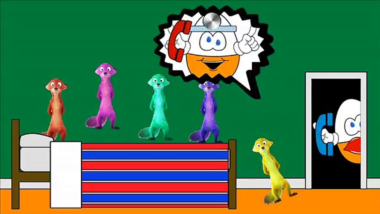 Five Little Zootopia Jumping on the Bed Nursery Song | Nick Wilde Judy Hopps Chief Bogo Li