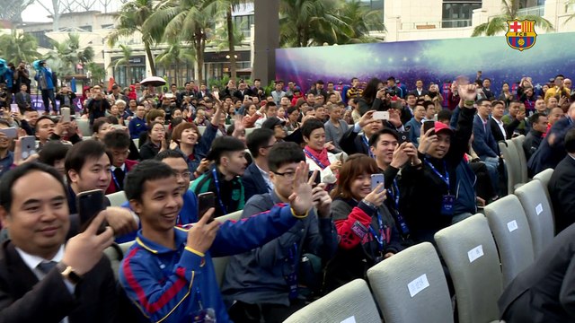 Josep Maria Bartomeu i Ken Chu analitzen l’acord FCB – Mission Hills