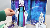 Disney Congelado Fiebre de la Princesa Elsa de Vestir Muñeca Imán Snowgies Juguete 겨울왕국 패션 인형 옷갈아입기 장난감