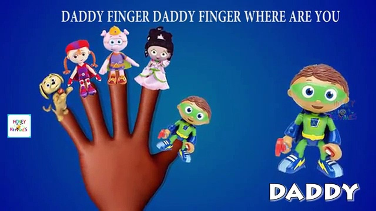 Super Why Cartoon Toy Finger Family Nursery Rhyme | Super Why Finger Family Songs
