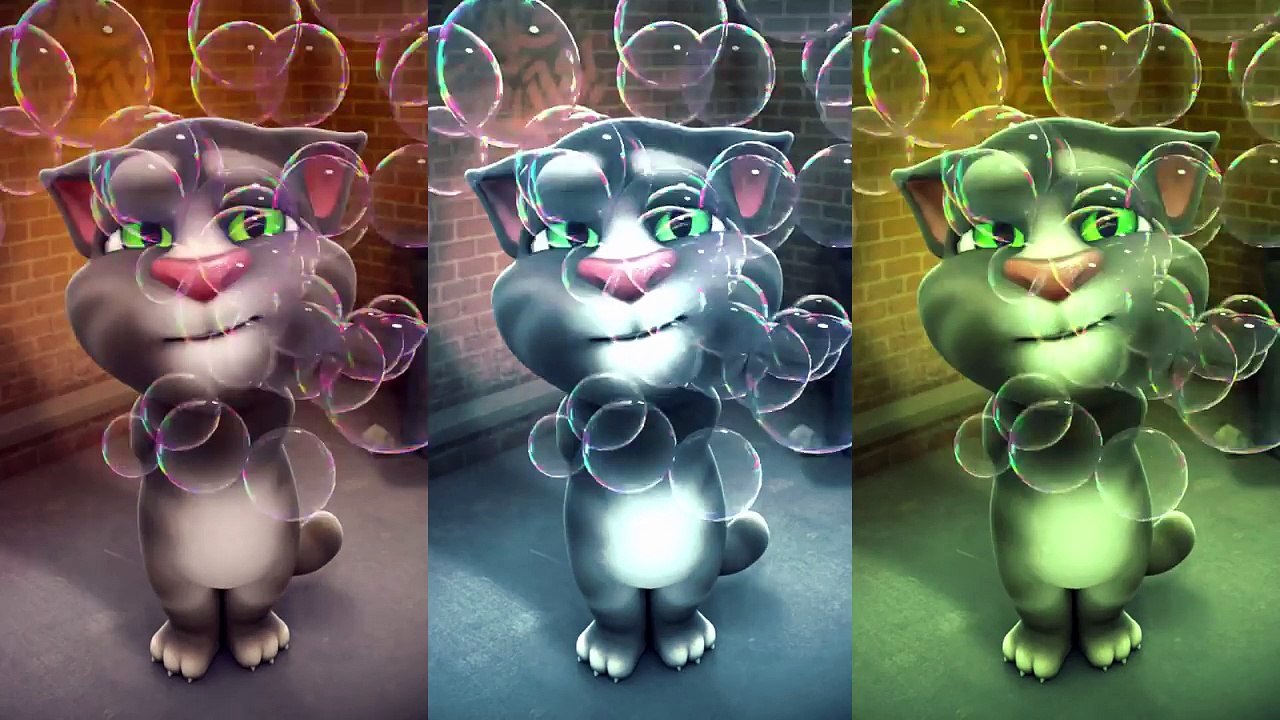 Talking Tom y sus Amigos los Colores de la Reacción de la Compilación de Perros y gatos Animales Videos Graciosos
