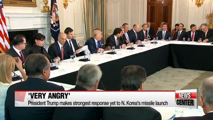 President Trump 'very angry' at North Korean missile launch