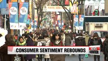 Korea's consumer sentiment rebounds in Feb., but still below benchmark