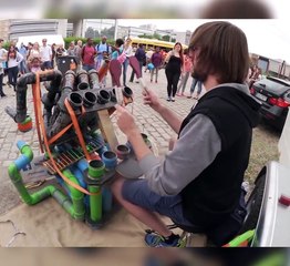 This street drummer is incredible