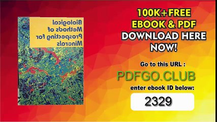 Biological Methods of Prospecting for Minerals