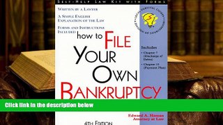 BEST PDF  How to File Your Own Bankruptcy (Or How to Avoid It): With Forms (4th ed) FOR IPAD