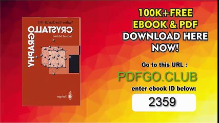 Crystallography 2nd Edition