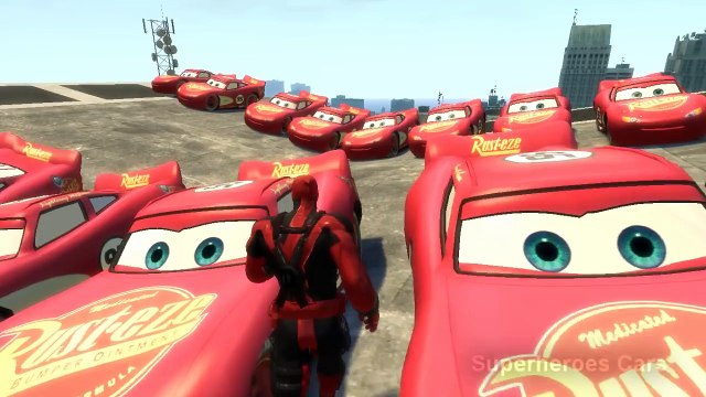 Spiderman Vs 50 Spiderman & Pixar Cars Lightning McQueen Nursery Rhymes