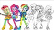 My Little Pony Coloring Book Equestria Girls | Rainbow Rocks Part 2 | MLP Coloring Pages F