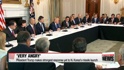 President Trump 'very angry' at North Korean missile launch
