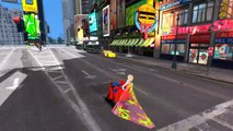 Spiderman motocicleta dibujos animados para los niños con helado de Elsa! Divertido Superhéroes rimas S