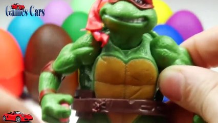 PLAYDOH SURPRISE EGGS! Masha and the Bear Ninja Turtles McQueen Cars 2 Ice Age Frozen Toys