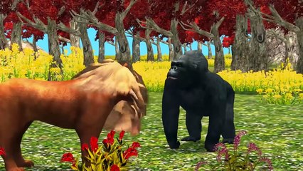 Finger Family Collection Flying Gorilla Vs Flying Bull man Cartoons for Children and more