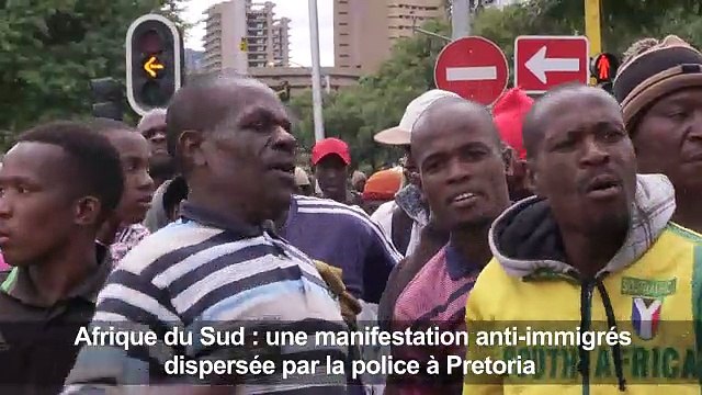 Afrique du Sud: la police disperse une marche anti-immigrés