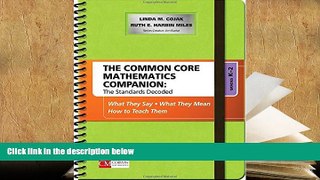 READ book The Common Core Mathematics Companion: The Standards Decoded, Grades K-2: What They Say,