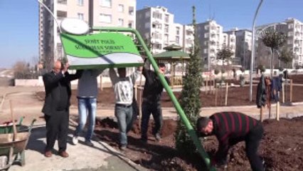 Siverek'te Şehit Polisin Ismi Parka Verildi