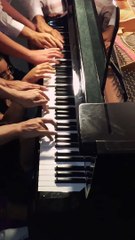 14 pianistes jouent sur un seul piano - Cover de Night of Nights Death Waltz