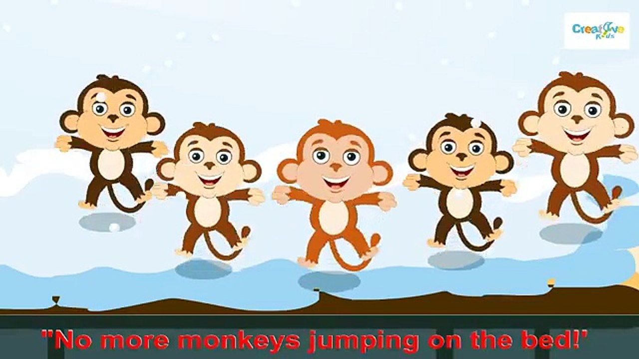 Five Little Monkeys Jumping On The Bed | Children Nursery Rhyme | Songs