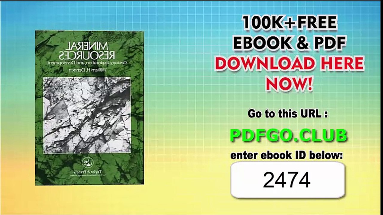 Mineral Resources_ Geology, Exploration And Development