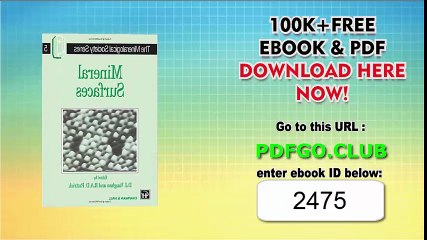 Mineral Surfaces (The Mineralogical Society Series) 1994th Edition