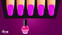 Learn Colors with Surprise Nail Arts, Colours to Kids Children Toddlers, Baby Learning Vid