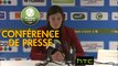 Conférence de presse RC Strasbourg Alsace - Clermont Foot (0-2) : Thierry LAUREY (RCSA) - Corinne DIACRE (CF63) - 2016/2017