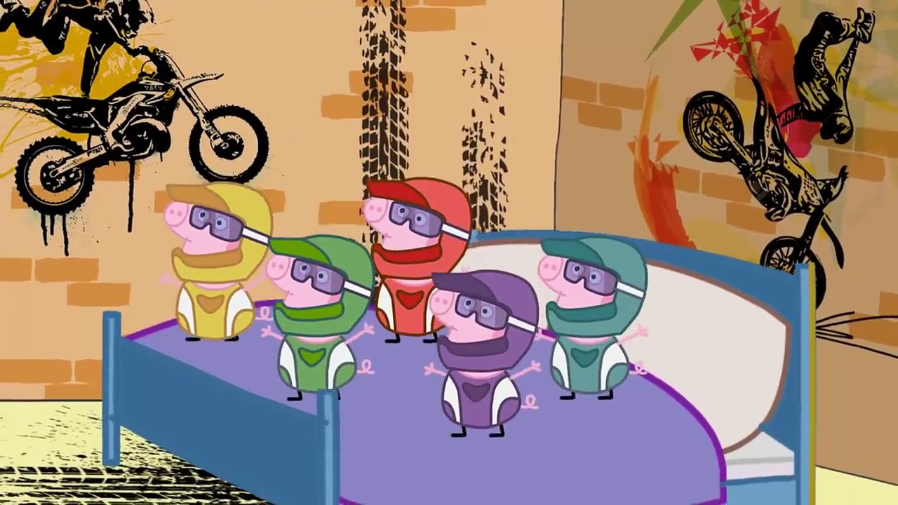 5 poco de peppa pig a saltar en la cama de canciones infantiles Letras y más de la canción para el bebé