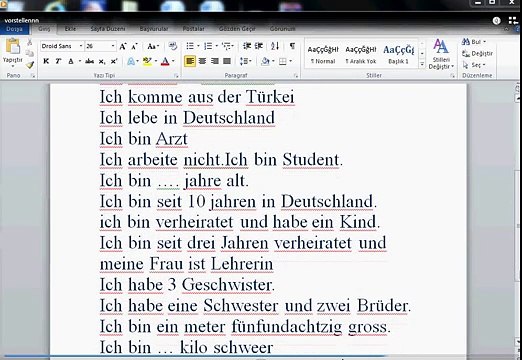Sich Vorstellen A1 A2 B1 Prüfung Deutsch Lernen