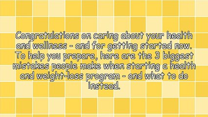 New Health Program? Don't Make These Mistakes!