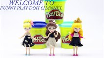 Play Doh Disney Princesas Elsa Anna Belle Cenicienta, Ariel, Aurora, Rapunzel Vestidos De Baile