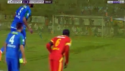 Leonard Kweuke  (Penalty) Goal HD - Rizespor	2-3	Kayserispor 24.02.2017