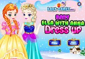 Disney Frozen Dress Up Game Movies-Baby Elsa with Anna Dress Up Gameplay-Frozen Babies Gam