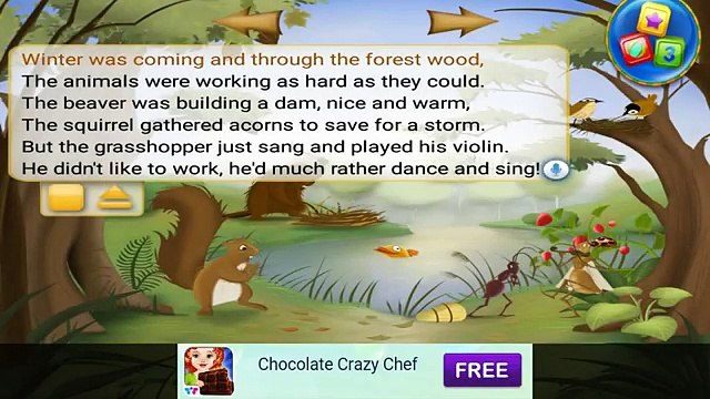 Ant and Grasshopper Storybook - TabTale Android gameplay Movie apps free kids best top TV film