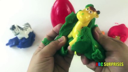 Abc Surprises Learn to spell colors chocolate toy surprise egg opening penguin fish swimmi